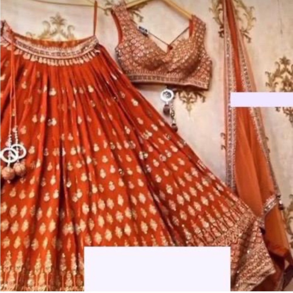 Elegant Orange Skirt